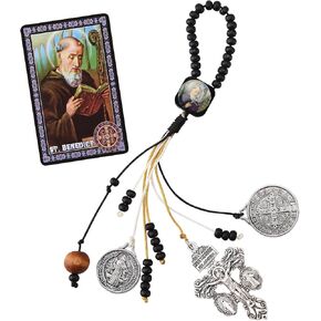 ميداليات سانت بنديكت للباب مع بطاقات صلاة العفو الصليب، مجموعة هدايا كاثوليكية لمباركة المنزل لديكور شماعات باب المنزل الجديد، ميدالا دي سان بينيتو لا كروز ديل بيردون كاتوليكا، إسكابولاريوس كاتوليكوس in Kuwait