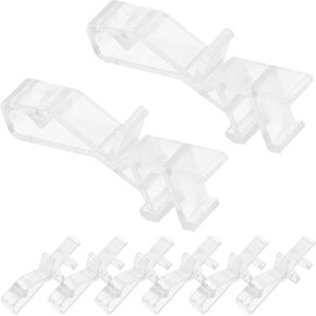 20pcs Venetian Blind Clip Transparent Valance Clamps Window Valance Clips Vertical Valance Clamp Plastic Blind Clips Blind Valance Replacement Clips Vertical Blind Clips