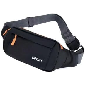 Waist Pack for Running Fanny Pack for Women and Men Crossbody Belt Bag Bum Bag with Adjustable Strap for Sports waterproof fanny pack (black), DYM007