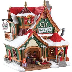 Lemax 75291 Santa's Wonderland Lighted Buildings: The Elf Workshop