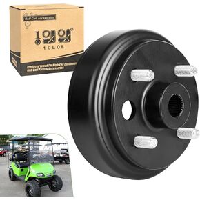 10L0L Golf Cart Brake Drum Hub Assembly for EZGO 1991-up with 4 Cycle Gas Engines, Replace OEM 21807-G1 21807G1 41843-94