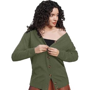 ZAFUL Women's Sweater Cardigans Long Sleeve Open Front Button Cardigan 2023 Classic Fall Checkerboard Knit Outwear Coat S-XXL