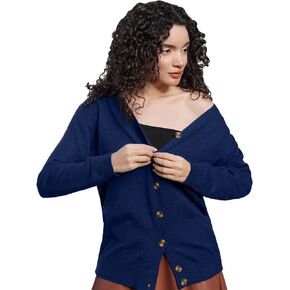 ZAFUL Women's Sweater Cardigans Long Sleeve Open Front Button Cardigan 2023 Classic Fall Checkerboard Knit Outwear Coat S-XXL