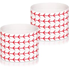 10pcs Baseball Bracelet, Softball Baseball Wristbands Silicone Elastic Sports Ball Bracelets Baseball Team Gifts for Boy Girls Men Women Baseball Players Events