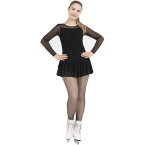 Mondor 613 Figure Skating Dress Covered with Mesh