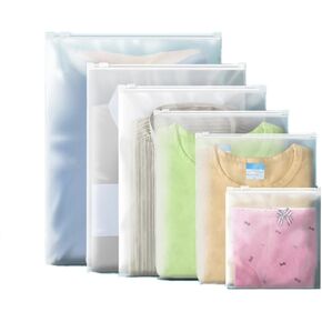 Smoer Apparel Zip Bags,50 pcs 12 x16 Frosted Zipper Poly Bags for Packaging,Plastic Packing Bags for Clothes Selling,Jacket,Jeans,T Shirt,3 Mil Thick with Vent Holes (12 x 16" (M), 50)