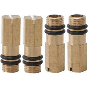 4 Pack Faucet Plug Stop Screw Cold Hot Water Hose One Hole Blanking End Sealing Stopper Cap for Bathroom Water Inlet Pipe Fitting Home Basin Kitchen Tap