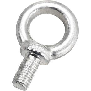 uxcell Lifting Eye Bolt M12 x 22mm Male Thread 304 Stainless Steel for Hanging, Pack of 2