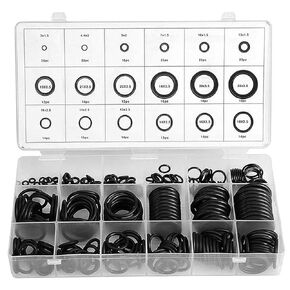 JONMON O Rings Assortment Kit, 279Pcs 18 Sizes Rubber Sealing Gasket Washers Ring Set for Faucet Plumbing, Car Auto Seal Repair