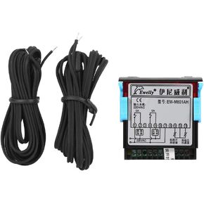 AC 220V 5A All-Purpose Digital Temperature Difference Controller Differential Thermostat with Sensor Probe for Solar Water Heater EW-801AH Thermostat