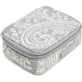 Vera Bradley women's Performance Twill Travel Pill Organizer Accessory, Cloud Gray Paisley, One Size
