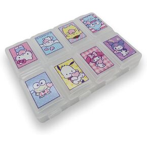 Sanrio Characters Die-Cut Medicine Supplement Portable Accessories Case Travel with 8 Subdivision lid (Mix)