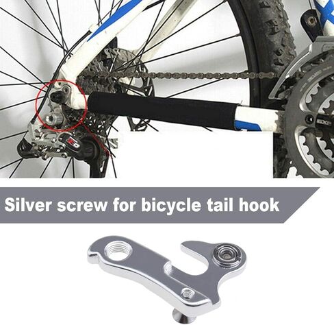 خلق فكرة 2X الفضة الدراجة الخلفية والعتاد الميكانيكية Derailleur شماعات سبائك الألومنيوم والعتاد الإطار التسرب محول مع مسامير للدراجات الجبلية in Saudi Arabia