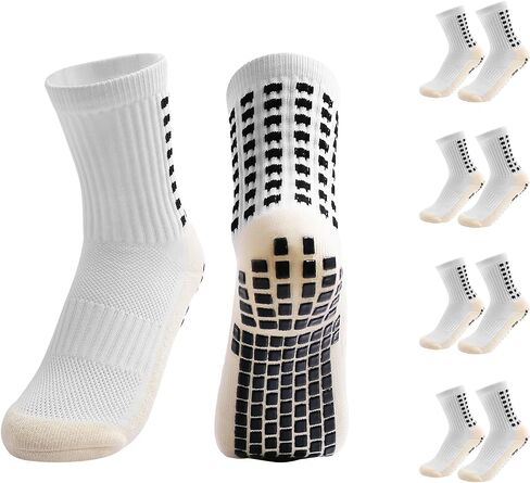 Yufree Youth Grip Soccer Socks - Boys and Girls Athletic Sport Socks for Baseball Football Basketball Hockey Rugby 4 Pcs in Saudi Arabia