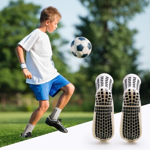 Yufree Youth Grip Soccer Socks - Boys and Girls Athletic Sport Socks for Baseball Football Basketball Hockey Rugby 4 Pcs in Saudi Arabia
