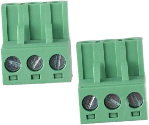 6Pcs Terminal Connector, 5.08mm Pitch 3 Pole PCB Mount PCB Screw, Male & Female 3 Pin Terminal Block for Communication Equipment in Saudi Arabia