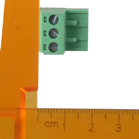 6Pcs Terminal Connector, 5.08mm Pitch 3 Pole PCB Mount PCB Screw, Male & Female 3 Pin Terminal Block for Communication Equipment in Saudi Arabia