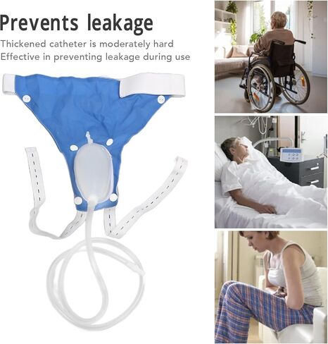 Female Urinal, Wearable Urinal Pee Holder, Portable Reusable Urinal External Catheter Urine Collector for Women Catheter Women Urine Bag Collector 1000ML 2000ML in Saudi Arabia