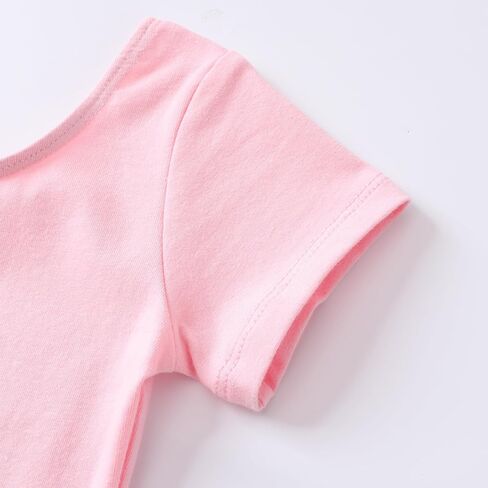 Girls Ballet Dress Leotards Short Sleeve Tutu Skirted Leotard (Toddler/Little/Big girl) in Saudi Arabia