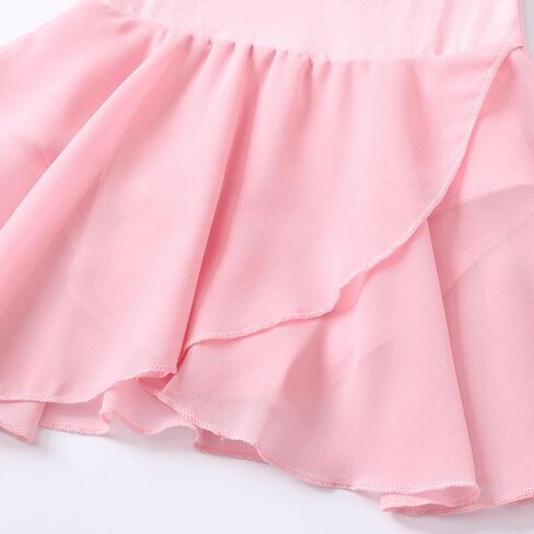 Girls Ballet Dress Leotards Short Sleeve Tutu Skirted Leotard (Toddler/Little/Big girl) in Saudi Arabia