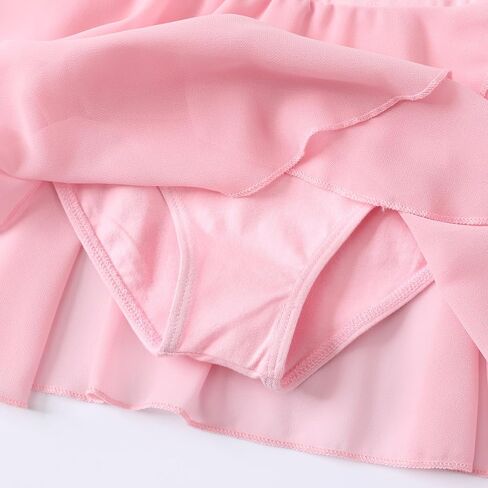 Girls Ballet Dress Leotards Short Sleeve Tutu Skirted Leotard (Toddler/Little/Big girl) in Saudi Arabia
