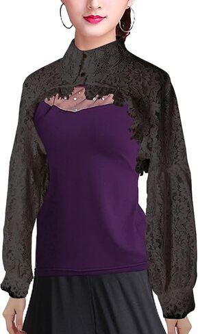 Women's Gothic Shrugs Bolero Long Sleeve Standard Collar Medieval Victorian Vampire Witch Costume Cardigan Jacket in Saudi Arabia