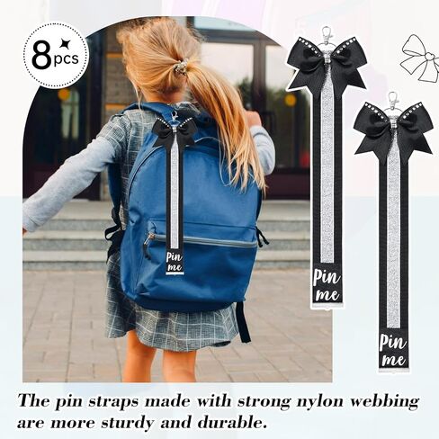 CEELGON Cheer Ribbon for Backpack, Glitter Pin Strap, Cheer Keychain Bulk Gifts, Cheerleader Bag Tag Holder in Saudi Arabia