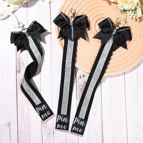 CEELGON Cheer Ribbon for Backpack, Glitter Pin Strap, Cheer Keychain Bulk Gifts, Cheerleader Bag Tag Holder in Saudi Arabia