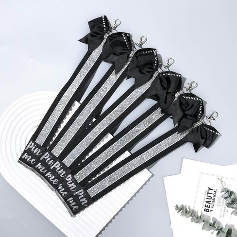 CEELGON Cheer Ribbon for Backpack, Glitter Pin Strap, Cheer Keychain Bulk Gifts, Cheerleader Bag Tag Holder in Saudi Arabia