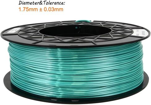 3D Printer Silk PLA Green 1.75MM Filament for Creality Ender 3 V2,Ender 3 pro V2 in Saudi Arabia