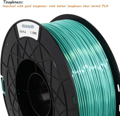 3D Printer Silk PLA Green 1.75MM Filament for Creality Ender 3 V2,Ender 3 pro V2 in Saudi Arabia