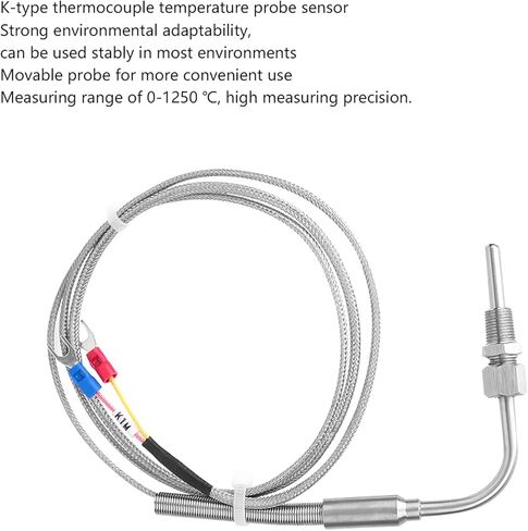 مزدوج حراري من النوع K، مسبار مستشعر درجة الحرارة بمستشعر مزدوج حراري 1 متر مع كابل متحرك بطول 1 متر / 3.3 قدم، مسبار حراري من النوع 90 درجة K ﻿ in Kuwait