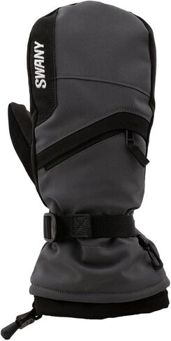 SWANY Men's X-Over Sports Insulated Adjustable Quick-Drying Warm Durable Flexible Leather Winter Mittens in Saudi Arabia