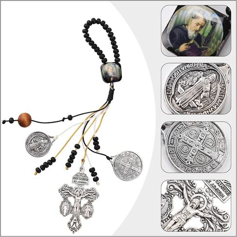 ميداليات سانت بنديكت للباب مع بطاقات صلاة العفو الصليب، مجموعة هدايا كاثوليكية لمباركة المنزل لديكور شماعات باب المنزل الجديد، ميدالا دي سان بينيتو لا كروز ديل بيردون كاتوليكا، إسكابولاريوس كاتوليكوس in Kuwait