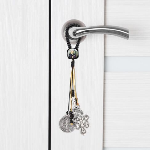 ميداليات سانت بنديكت للباب مع بطاقات صلاة العفو الصليب، مجموعة هدايا كاثوليكية لمباركة المنزل لديكور شماعات باب المنزل الجديد، ميدالا دي سان بينيتو لا كروز ديل بيردون كاتوليكا، إسكابولاريوس كاتوليكوس in Kuwait