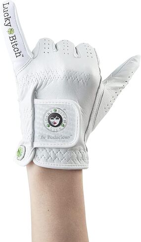 “Lucky B Club" Ladies Premium White Cabretta Leather Golf Glove in Saudi Arabia