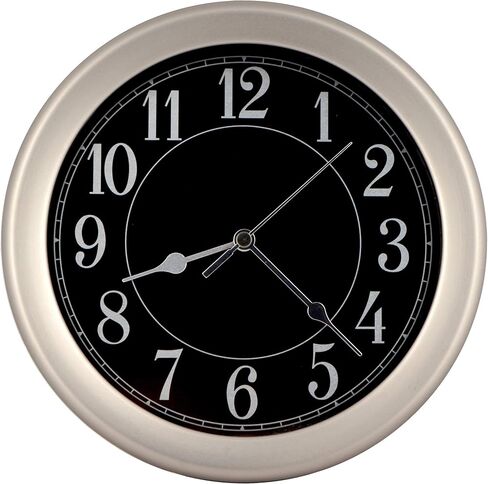 8.5 inch Water Resistant Wall Clock for Bathroom Clock Wall Decor Small Space Kitchen Clocks Office Boat RV Silent Wall Clock Non Ticking in Saudi Arabia