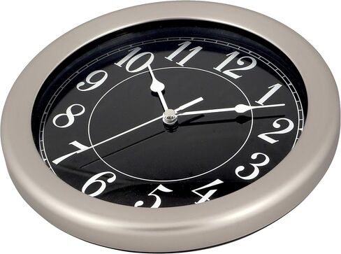 8.5 inch Water Resistant Wall Clock for Bathroom Clock Wall Decor Small Space Kitchen Clocks Office Boat RV Silent Wall Clock Non Ticking in Saudi Arabia