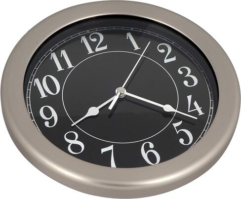 8.5 inch Water Resistant Wall Clock for Bathroom Clock Wall Decor Small Space Kitchen Clocks Office Boat RV Silent Wall Clock Non Ticking in Saudi Arabia