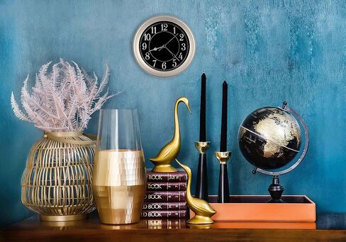 8.5 inch Water Resistant Wall Clock for Bathroom Clock Wall Decor Small Space Kitchen Clocks Office Boat RV Silent Wall Clock Non Ticking in Saudi Arabia