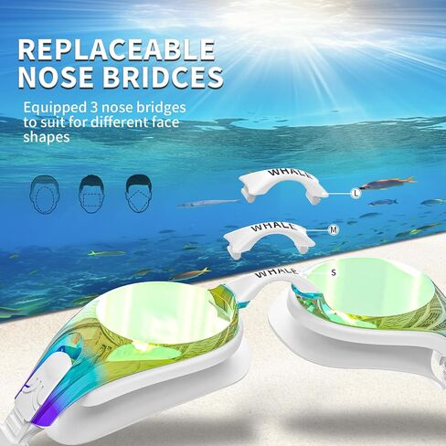 Polarized Swimming Goggles Anti-fog Anti-UV Waterproof Swim Goggles Adult Men Women in Saudi Arabia
