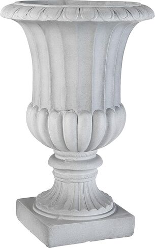 طبيعي تقريبًا - جرة تزيين 7507 (داخلي/خارجي)، 11 بوصة. العرض × 11 بوصة. عمق × 16.5 بوصة. ح، غراي in Kuwait