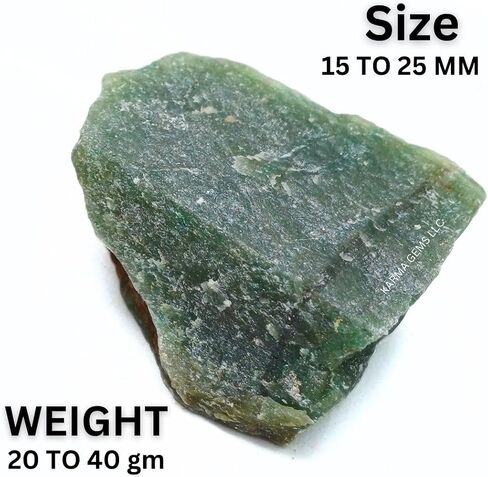 2 Pcs Rough Green Jade Natural Crystals - Tumbling Rocks Collections for Kids - Raw Cool Agate Stone - Enhance Personal Luck - Chakra Healing, Meditation, and Energy Balancing in Saudi Arabia