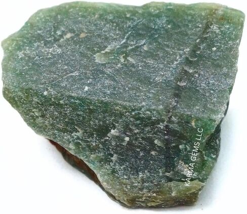 2 Pcs Rough Green Jade Natural Crystals - Tumbling Rocks Collections for Kids - Raw Cool Agate Stone - Enhance Personal Luck - Chakra Healing, Meditation, and Energy Balancing in Saudi Arabia