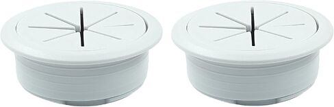 2 Pcs Cable Wire Grommet 2 Inch Desk Grommet 50mm Cable Hole Cover for Office Desk Cable Cord (Grey) in Saudi Arabia