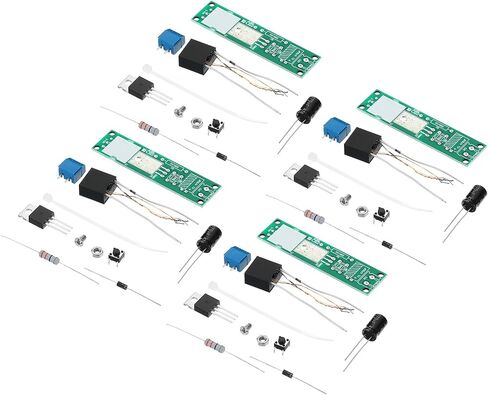 PATIKIL High Voltage Boost Converter Set, 4 Set DC 3-5V Step-up Power Supply Module Arc Voltage Generator Transformer for Scientific Experiment, Black in Saudi Arabia
