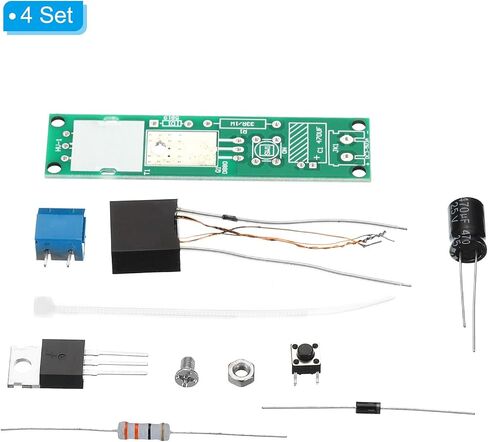 PATIKIL High Voltage Boost Converter Set, 4 Set DC 3-5V Step-up Power Supply Module Arc Voltage Generator Transformer for Scientific Experiment, Black in Saudi Arabia