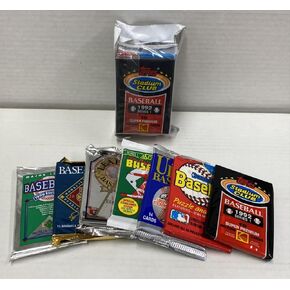 MLB Baseball (100) Cards in Sealed Wax Packs Topps Donruss Score Upper Deck Fleer Ultra Old Vintage in Saudi Arabia