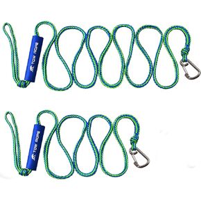 Tow Rope PWC Boat Docking Lines 2Pack Heavy Duty Braided Line Marine Rope