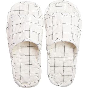 House Slippers for Women - Light Weight Cotton Quilted Home Slippers, Machine Washable Odorless slide for Sweaty foot
